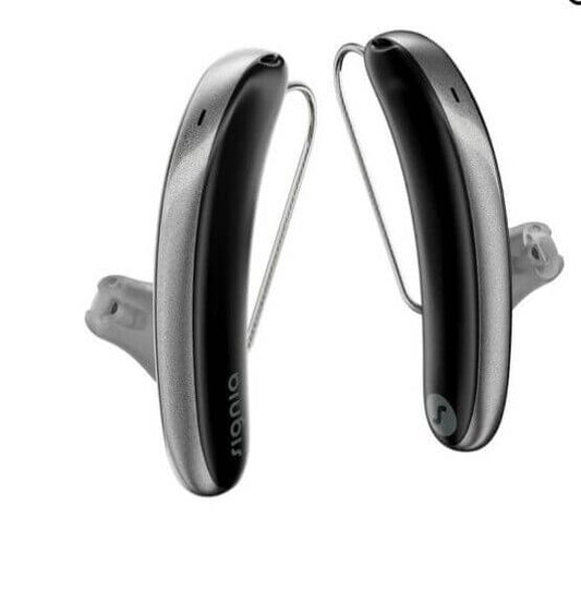 Signia Styletto AX3 Hearing Aids Black Complete Kit with Charger